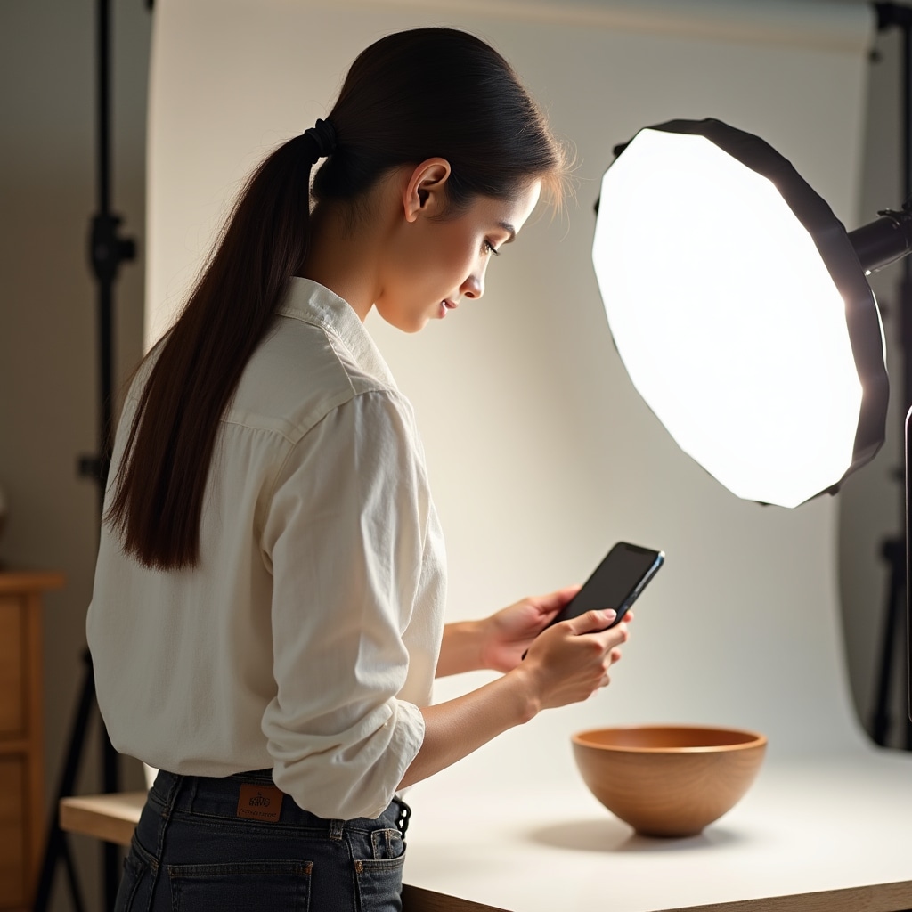 Nastavenie produktovej fotografie s bielym pozadím